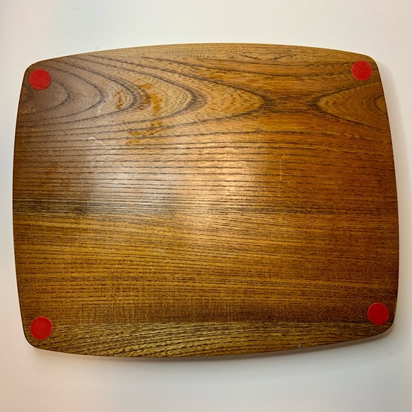 Vintage Wood Chicken Rooster Ceramic Tile Cheese Charcuterie Serving Tray Board - Picture 2 of 8